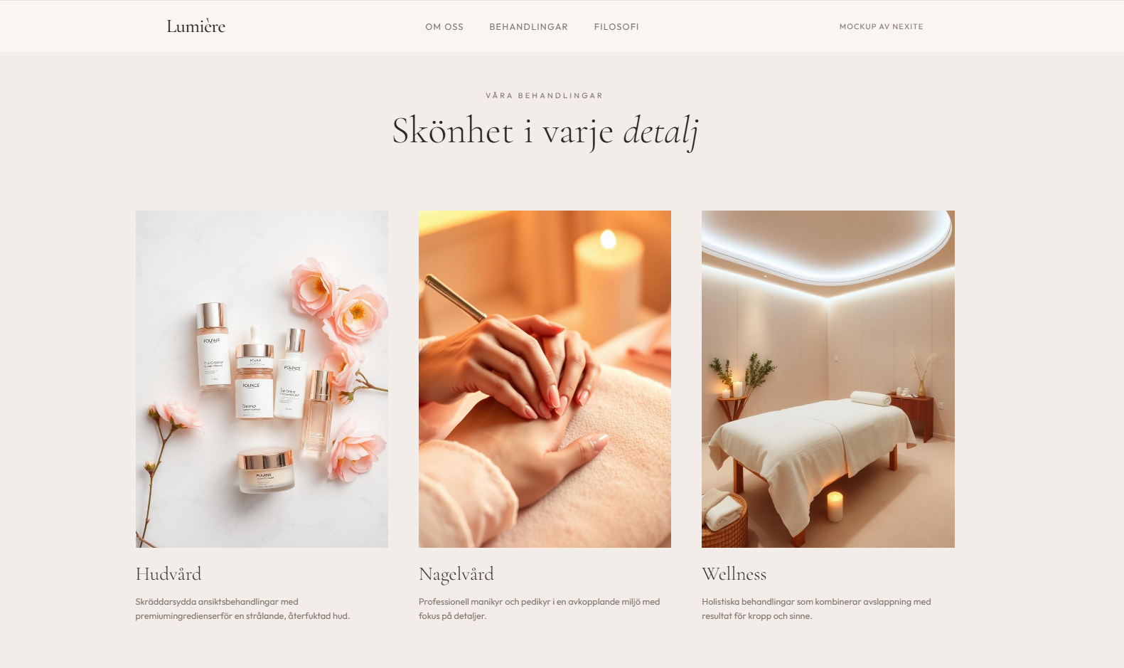 Lumière Behandlingar